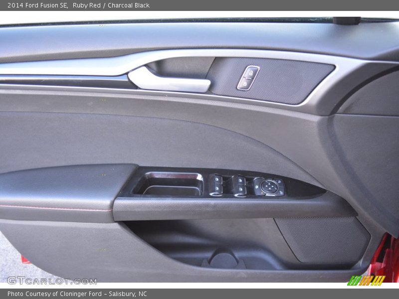 Ruby Red / Charcoal Black 2014 Ford Fusion SE
