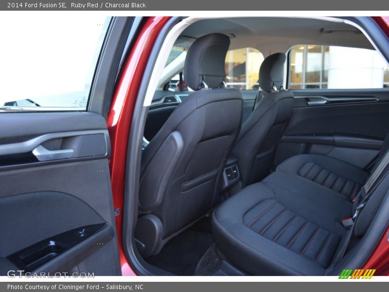 Ruby Red / Charcoal Black 2014 Ford Fusion SE
