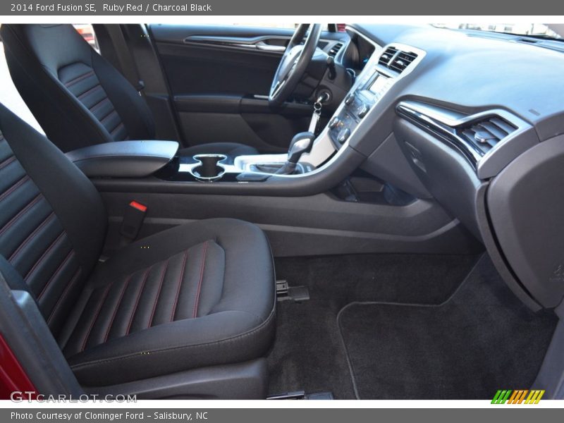 Ruby Red / Charcoal Black 2014 Ford Fusion SE