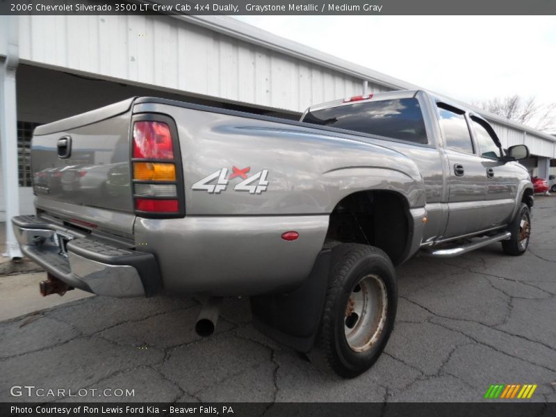 Graystone Metallic / Medium Gray 2006 Chevrolet Silverado 3500 LT Crew Cab 4x4 Dually