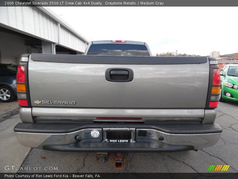 Graystone Metallic / Medium Gray 2006 Chevrolet Silverado 3500 LT Crew Cab 4x4 Dually