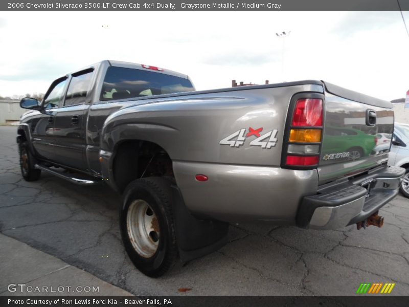 Graystone Metallic / Medium Gray 2006 Chevrolet Silverado 3500 LT Crew Cab 4x4 Dually