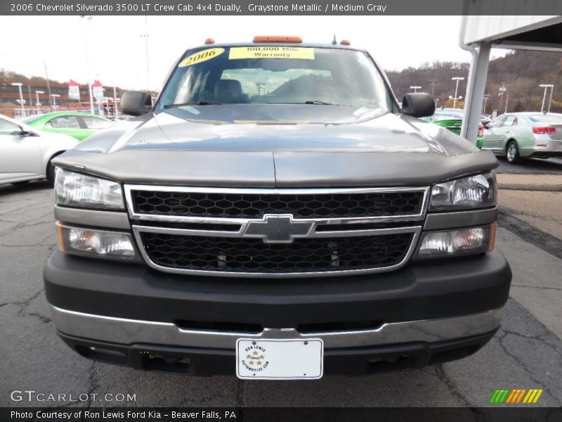 Graystone Metallic / Medium Gray 2006 Chevrolet Silverado 3500 LT Crew Cab 4x4 Dually