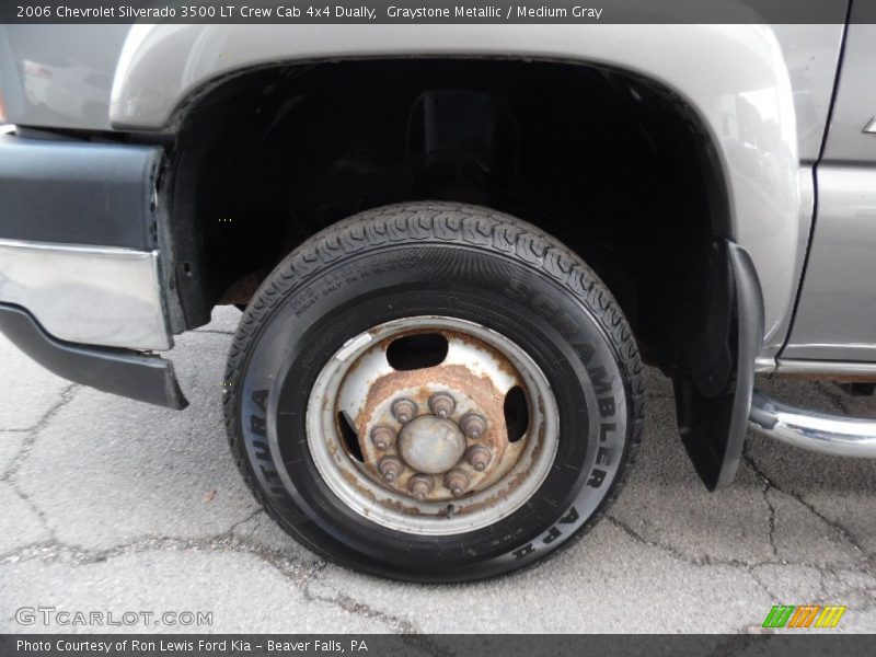 Graystone Metallic / Medium Gray 2006 Chevrolet Silverado 3500 LT Crew Cab 4x4 Dually