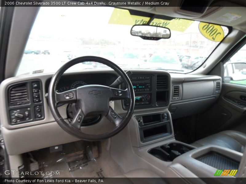 Graystone Metallic / Medium Gray 2006 Chevrolet Silverado 3500 LT Crew Cab 4x4 Dually