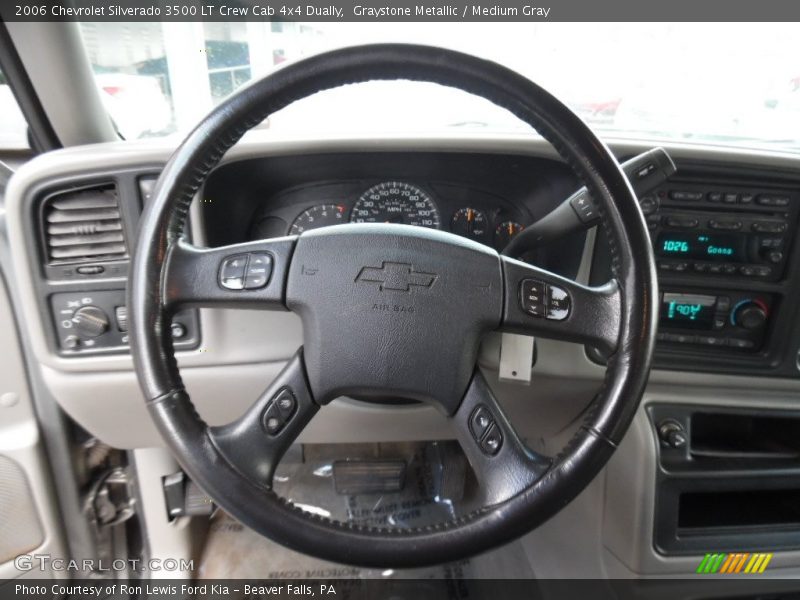 Graystone Metallic / Medium Gray 2006 Chevrolet Silverado 3500 LT Crew Cab 4x4 Dually