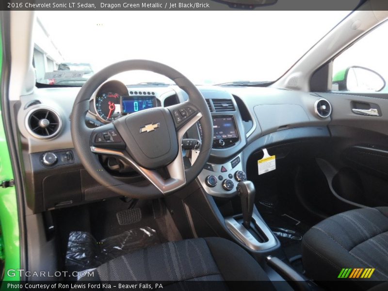 Dragon Green Metallic / Jet Black/Brick 2016 Chevrolet Sonic LT Sedan