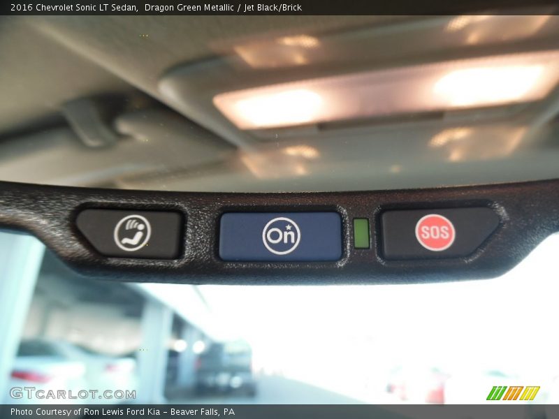 Dragon Green Metallic / Jet Black/Brick 2016 Chevrolet Sonic LT Sedan