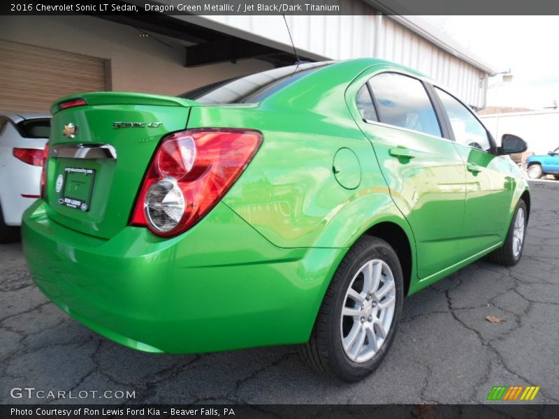 Dragon Green Metallic / Jet Black/Dark Titanium 2016 Chevrolet Sonic LT Sedan