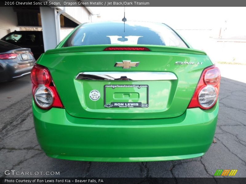Dragon Green Metallic / Jet Black/Dark Titanium 2016 Chevrolet Sonic LT Sedan