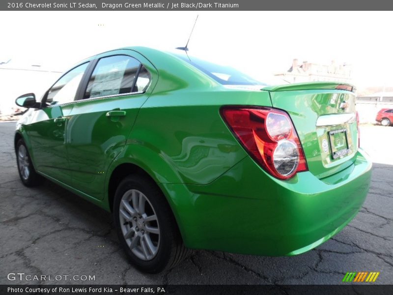 Dragon Green Metallic / Jet Black/Dark Titanium 2016 Chevrolet Sonic LT Sedan