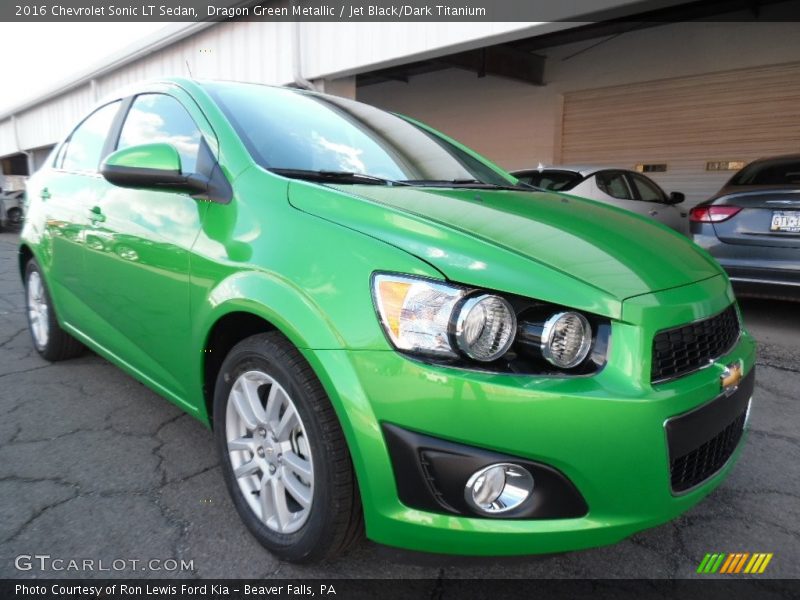 Dragon Green Metallic / Jet Black/Dark Titanium 2016 Chevrolet Sonic LT Sedan