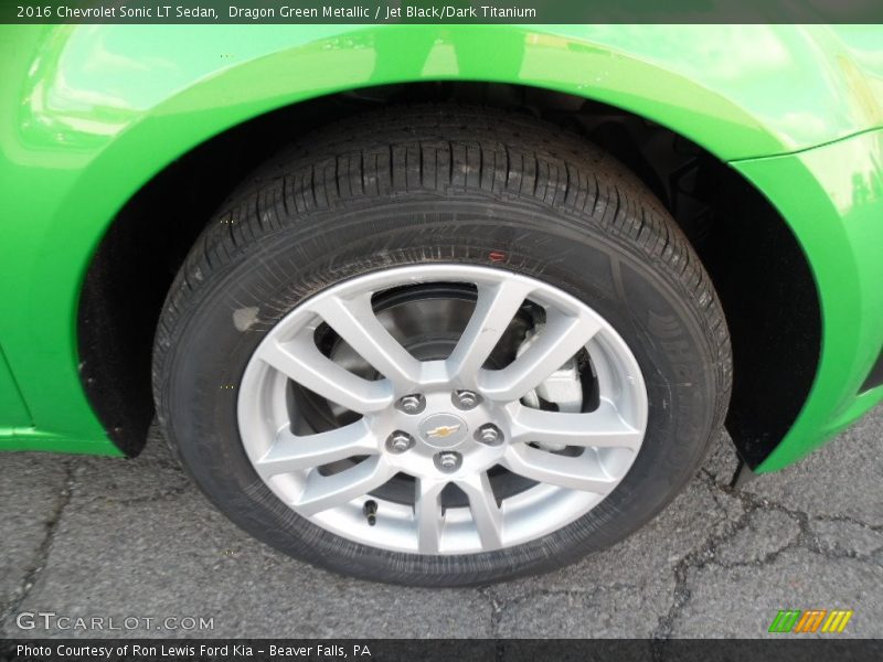 Dragon Green Metallic / Jet Black/Dark Titanium 2016 Chevrolet Sonic LT Sedan