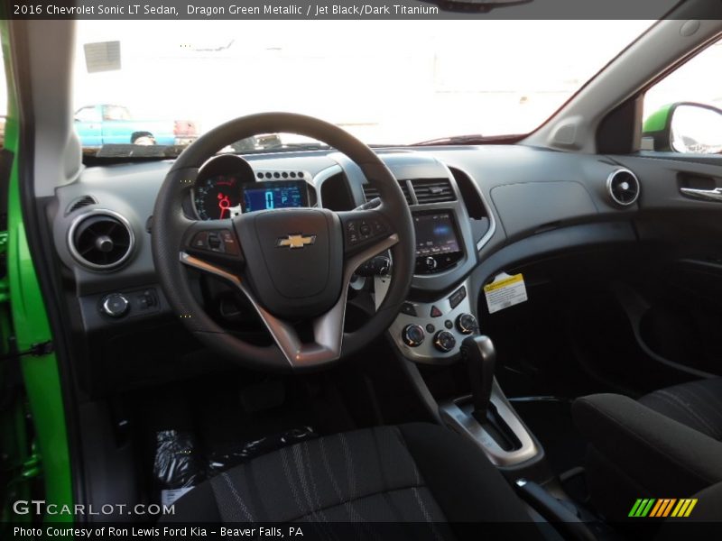 Dragon Green Metallic / Jet Black/Dark Titanium 2016 Chevrolet Sonic LT Sedan