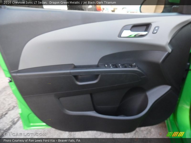 Dragon Green Metallic / Jet Black/Dark Titanium 2016 Chevrolet Sonic LT Sedan