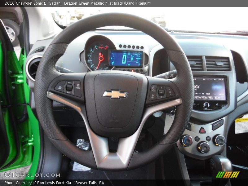 Dragon Green Metallic / Jet Black/Dark Titanium 2016 Chevrolet Sonic LT Sedan