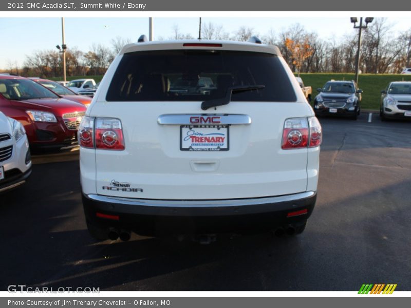 Summit White / Ebony 2012 GMC Acadia SLT