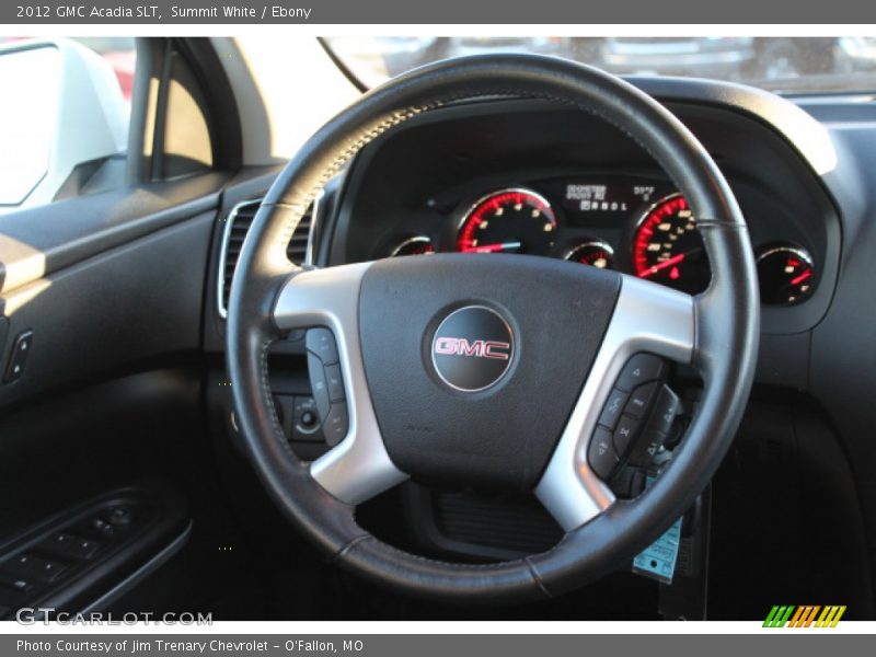 Summit White / Ebony 2012 GMC Acadia SLT