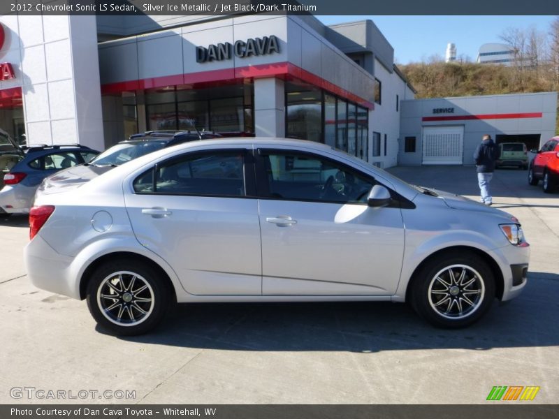 Silver Ice Metallic / Jet Black/Dark Titanium 2012 Chevrolet Sonic LS Sedan