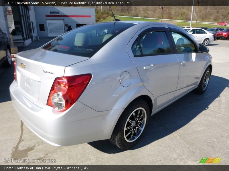 Silver Ice Metallic / Jet Black/Dark Titanium 2012 Chevrolet Sonic LS Sedan
