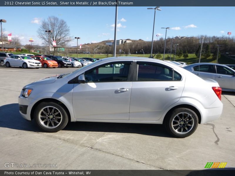 Silver Ice Metallic / Jet Black/Dark Titanium 2012 Chevrolet Sonic LS Sedan