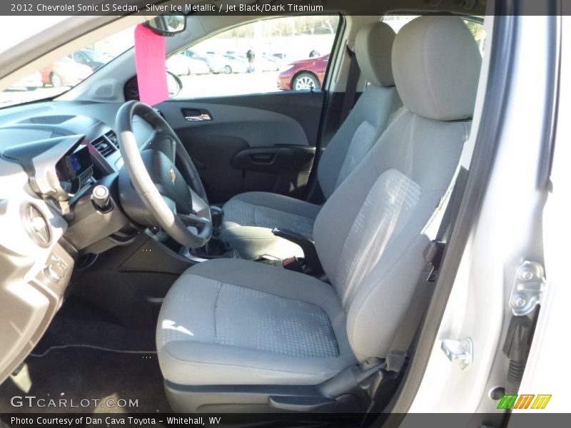 Silver Ice Metallic / Jet Black/Dark Titanium 2012 Chevrolet Sonic LS Sedan