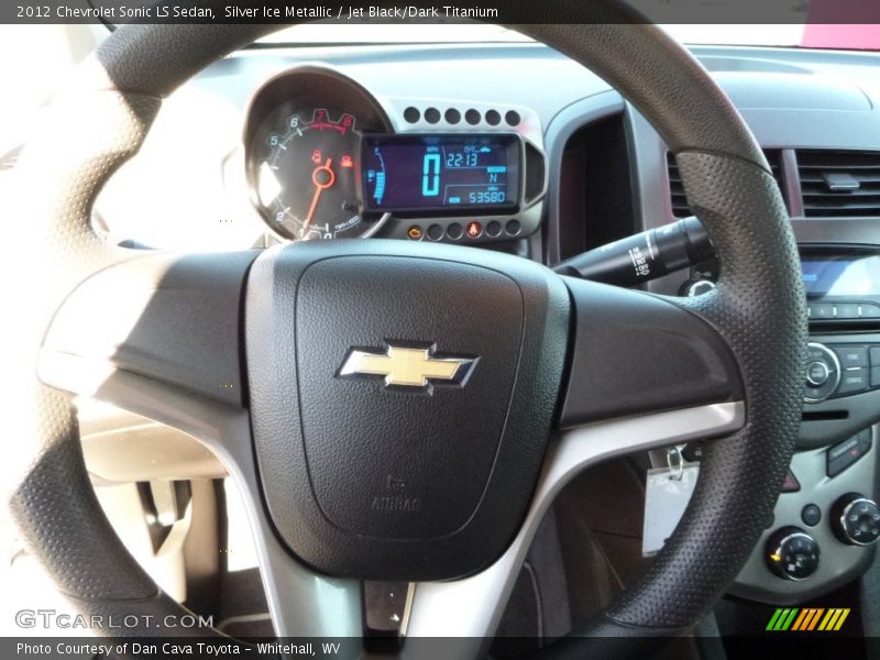 Silver Ice Metallic / Jet Black/Dark Titanium 2012 Chevrolet Sonic LS Sedan