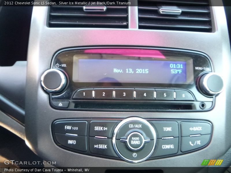 Silver Ice Metallic / Jet Black/Dark Titanium 2012 Chevrolet Sonic LS Sedan