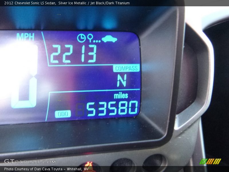 Silver Ice Metallic / Jet Black/Dark Titanium 2012 Chevrolet Sonic LS Sedan