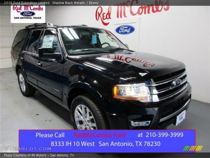 Shadow Black Metallic / Ebony 2016 Ford Expedition Limited