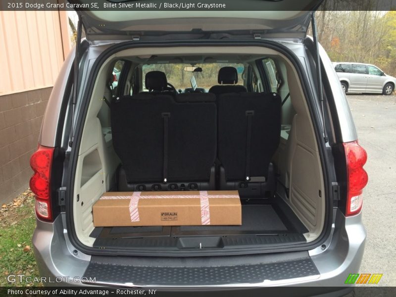 Billet Silver Metallic / Black/Light Graystone 2015 Dodge Grand Caravan SE
