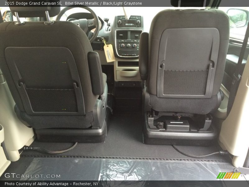 Billet Silver Metallic / Black/Light Graystone 2015 Dodge Grand Caravan SE
