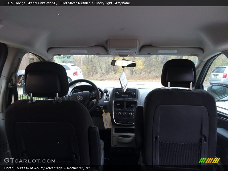 Billet Silver Metallic / Black/Light Graystone 2015 Dodge Grand Caravan SE