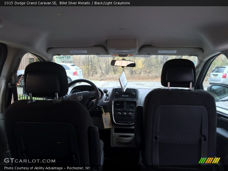 Billet Silver Metallic / Black/Light Graystone 2015 Dodge Grand Caravan SE