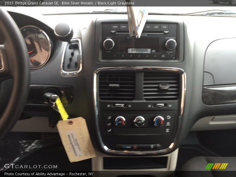 Billet Silver Metallic / Black/Light Graystone 2015 Dodge Grand Caravan SE