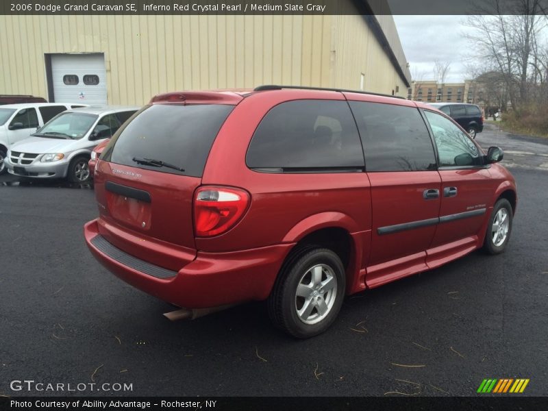 Inferno Red Crystal Pearl / Medium Slate Gray 2006 Dodge Grand Caravan SE