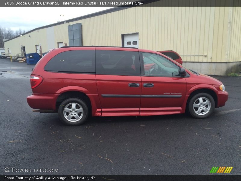 Inferno Red Crystal Pearl / Medium Slate Gray 2006 Dodge Grand Caravan SE