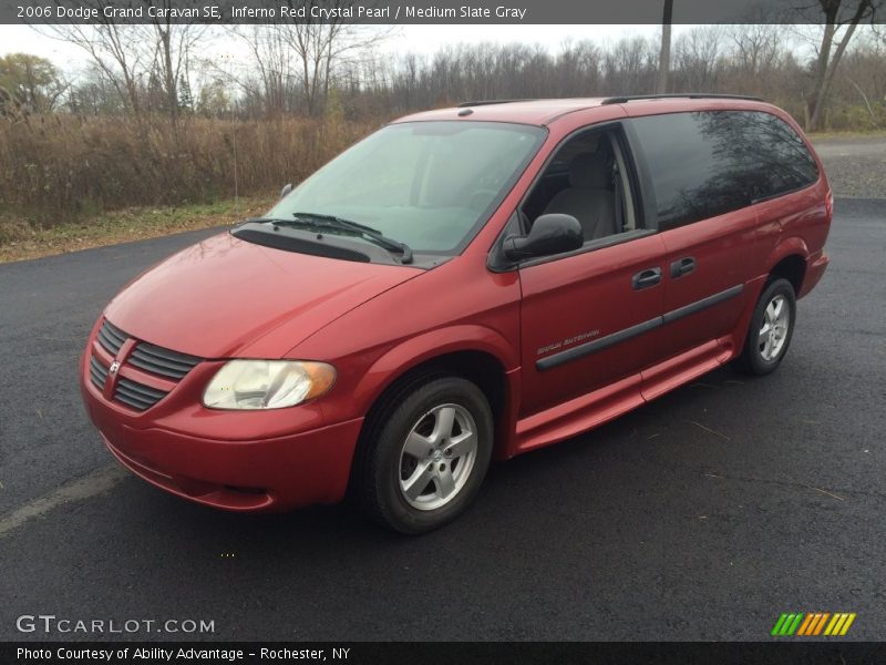 Inferno Red Crystal Pearl / Medium Slate Gray 2006 Dodge Grand Caravan SE