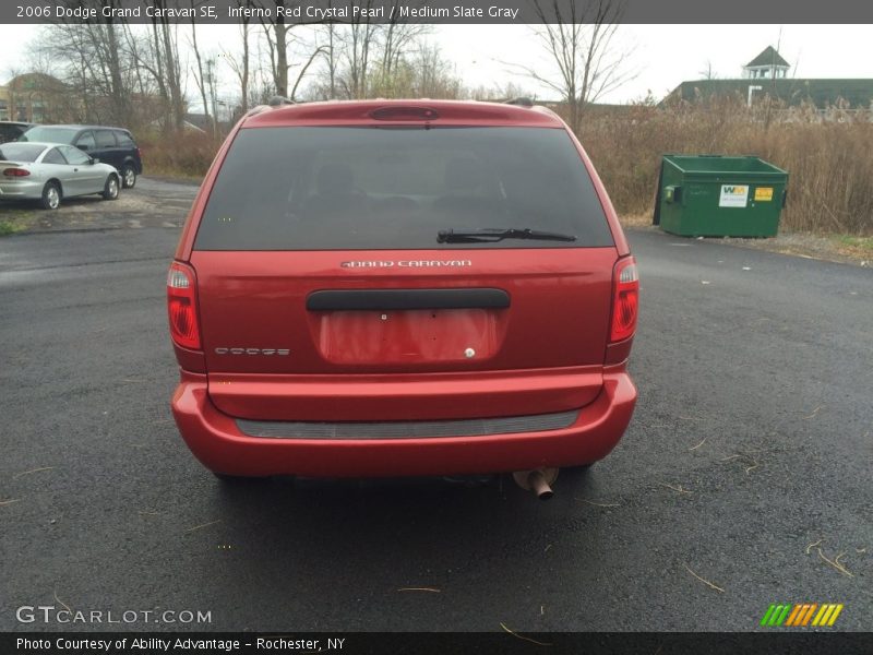 Inferno Red Crystal Pearl / Medium Slate Gray 2006 Dodge Grand Caravan SE