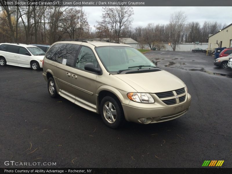 Linen Gold Metallic / Dark Khaki/Light Graystone 2005 Dodge Grand Caravan SXT
