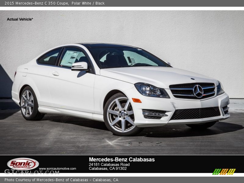 Polar White / Black 2015 Mercedes-Benz C 350 Coupe