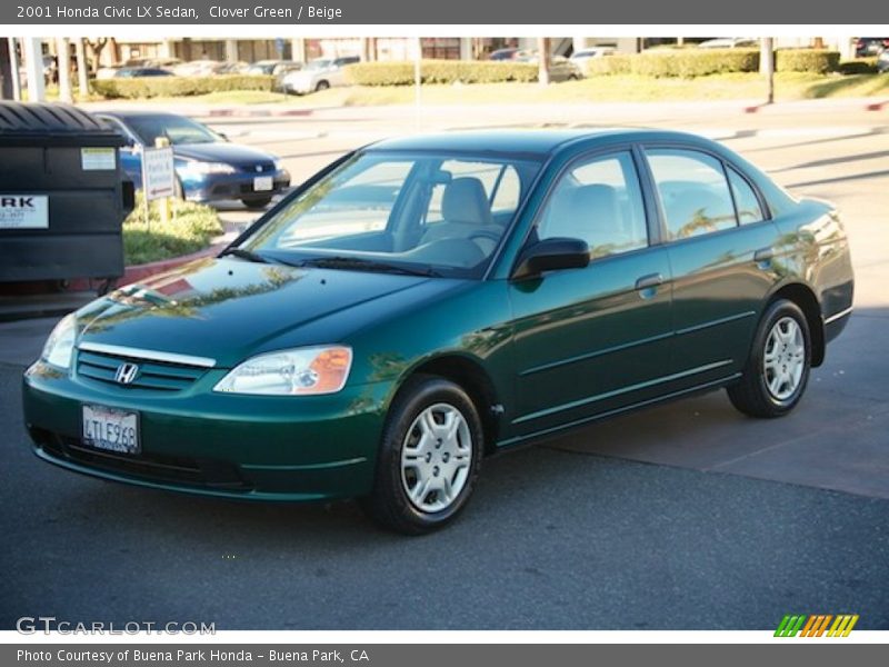 Front 3/4 View of 2001 Civic LX Sedan