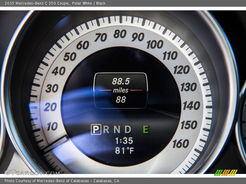 Polar White / Black 2015 Mercedes-Benz C 350 Coupe