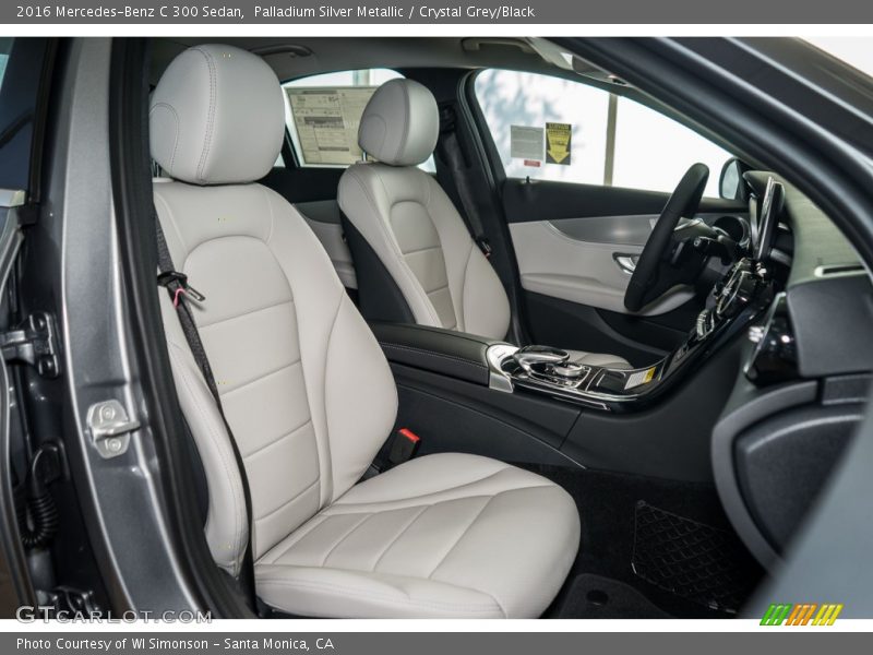 Palladium Silver Metallic / Crystal Grey/Black 2016 Mercedes-Benz C 300 Sedan