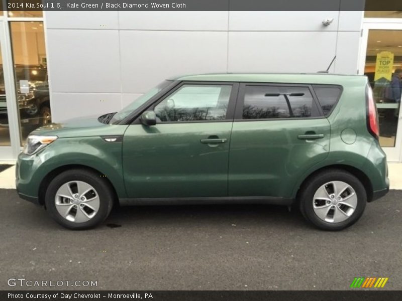 Kale Green / Black Diamond Woven Cloth 2014 Kia Soul 1.6