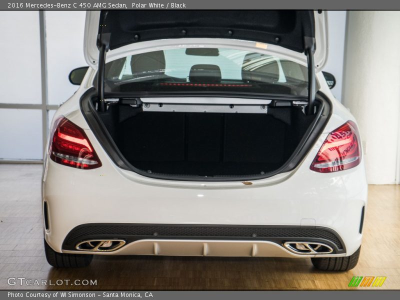 Polar White / Black 2016 Mercedes-Benz C 450 AMG Sedan