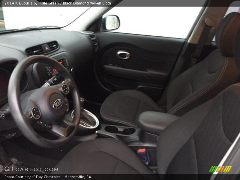 Kale Green / Black Diamond Woven Cloth 2014 Kia Soul 1.6
