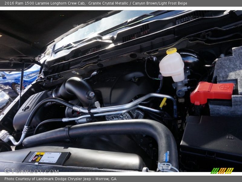 Granite Crystal Metallic / Canyon Brown/Light Frost Beige 2016 Ram 1500 Laramie Longhorn Crew Cab