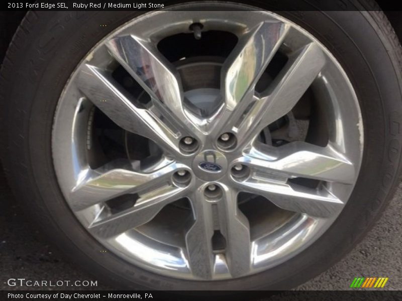 Ruby Red / Medium Light Stone 2013 Ford Edge SEL