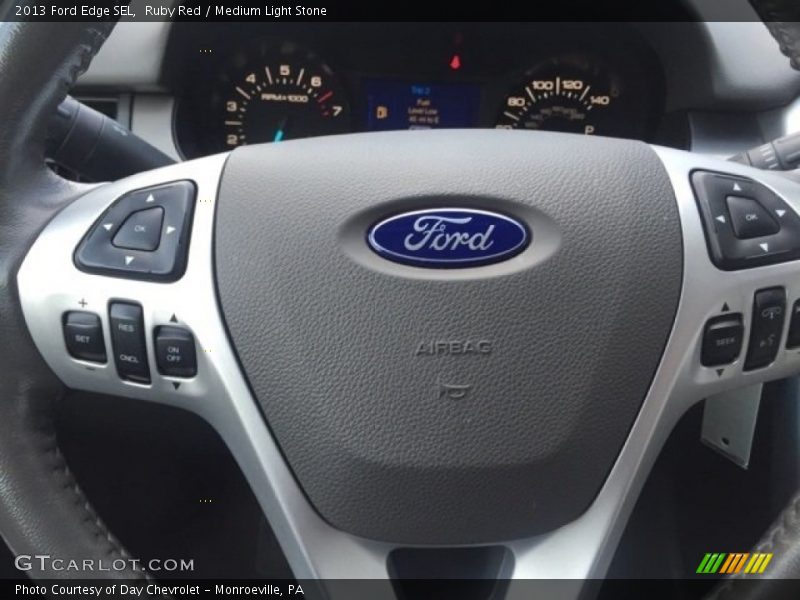 Ruby Red / Medium Light Stone 2013 Ford Edge SEL
